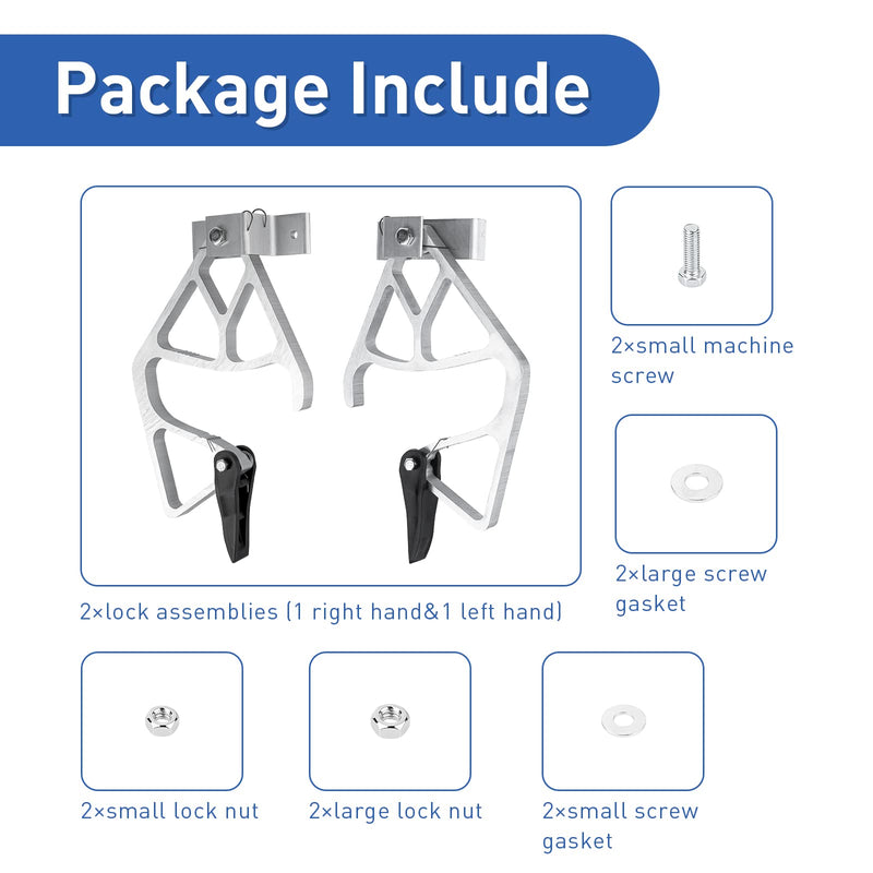 Extension Ladder Locks Fits for Werner 28-11 Rung Lock Kit, Extension Ladder Replacement Parts for Werner Aluminum Fiberglass 24ft,28ft,32ft Extension Ladders