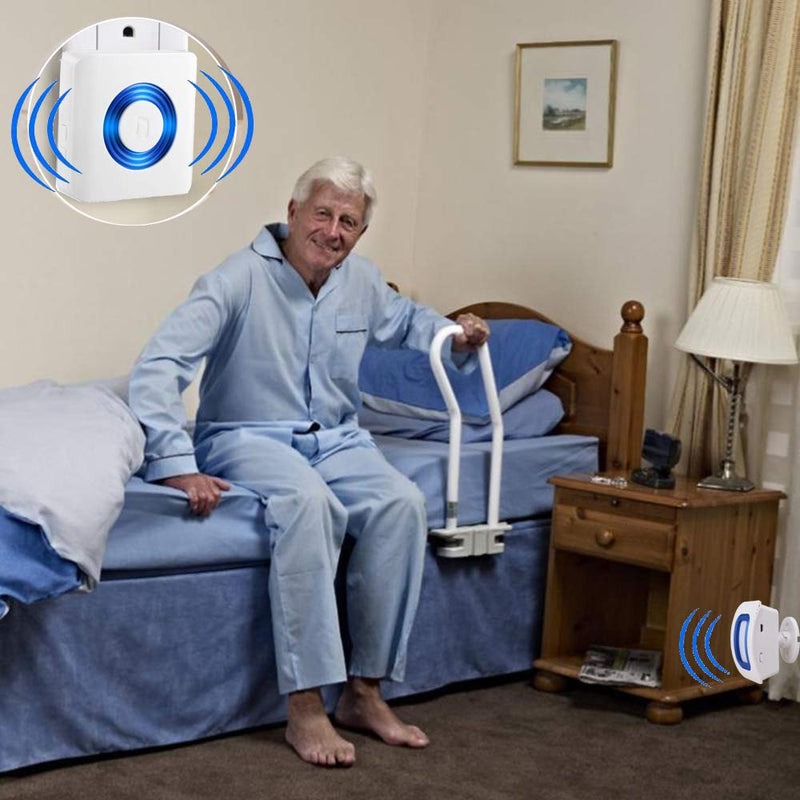 Wireless Indoor Motion Sensor Alarm, Bed Alarm and Fall Prevention for Elderly/Dementia Patients/Kids (2 Motion Detector +1 Receiver) 1 pager+2 sensor - NewNest Australia