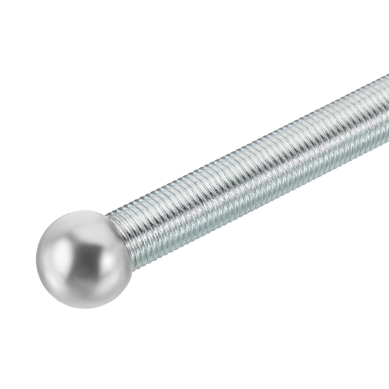 PATIKIL M4 Thread Cap Nuts Knob, 20 Pack Steel Ball Lamp Decoration Screw Caps Nut Cover for Furniture Lighting, Silver Tone