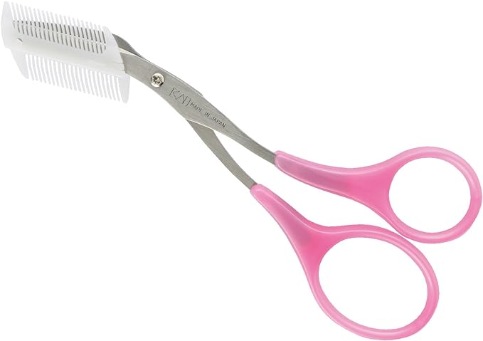 Kai Brand Q・E・C Mayu Scissors with Comb 2WAY Pink KQ0997 - NewNest Australia