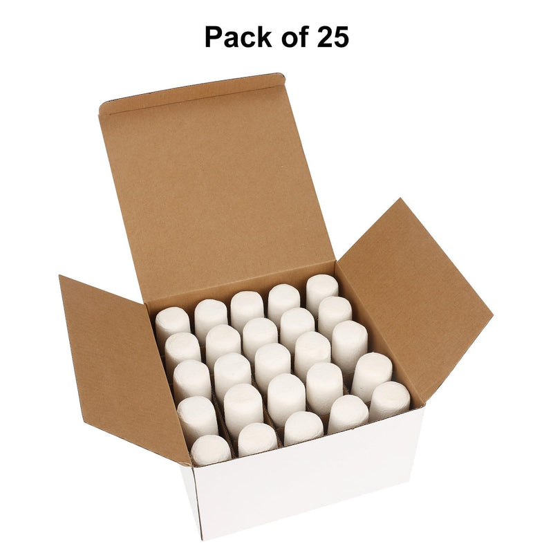 stonylab Cellulose Extraction Thimble, 28 mm O.D. Extraction Thimble with 80 mm Length and 2.5 mm Thick for Soxhlet Extraction Apparatus (Pack of 25) 28x80 mm