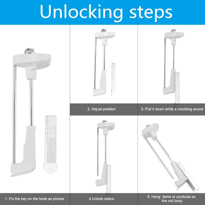 Theft Protection Stop Lock Magnetic Key,Magnet Key Metal,Pack of 3