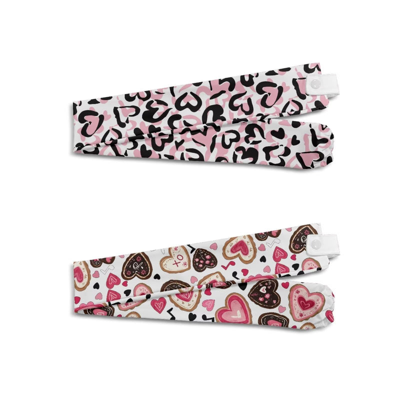 Rnyleeg Cute Heart Stethoscope Cover Sleeve for Women 2-Piece Stethoscope Sleeve Slim for Nurse Stethoscope Accessories for Work