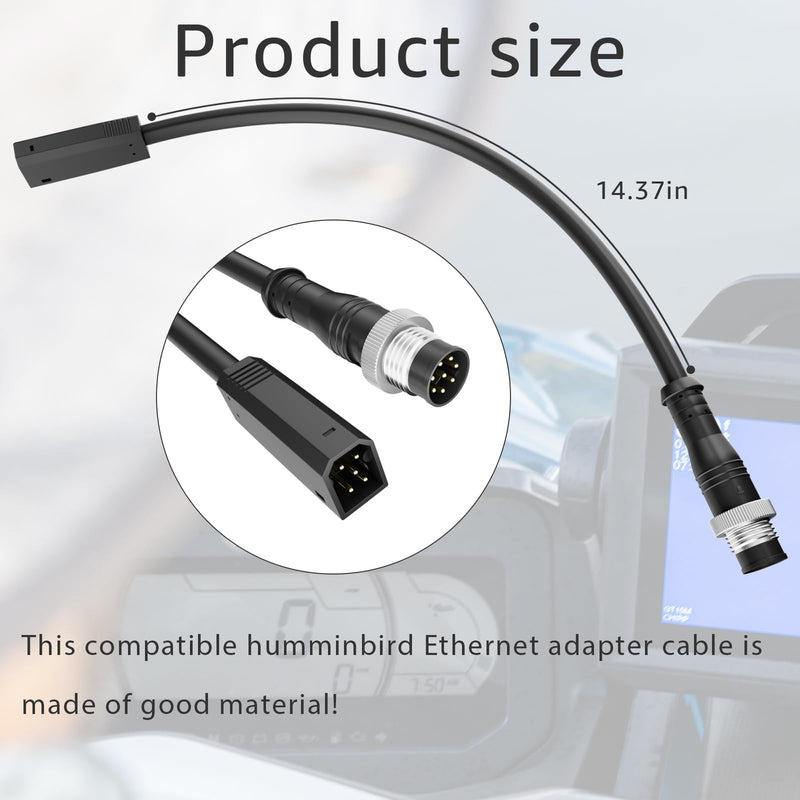 720074-12 AS EC QDE Ethernet Dongle Adapter Cable for Humminbird Helix Fish | Compatible with Humminbird Fish Finders HELIX 7/HELIX 8/HELIX 9/HELIX 10/HELIX 12,and HELIX 15 Models