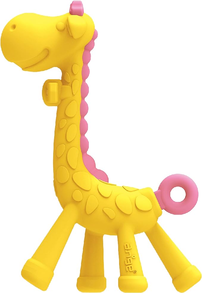 EDISONmama Pink Giraffe Peeler with Hook Dry Hole, 1 Piece (x1) - NewNest Australia