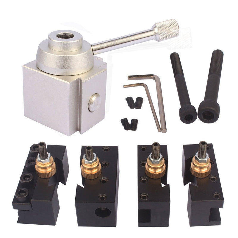 Mini Lathe Quick Change Tool Post & Holders Multifid Tool Holder Kit Set for Table