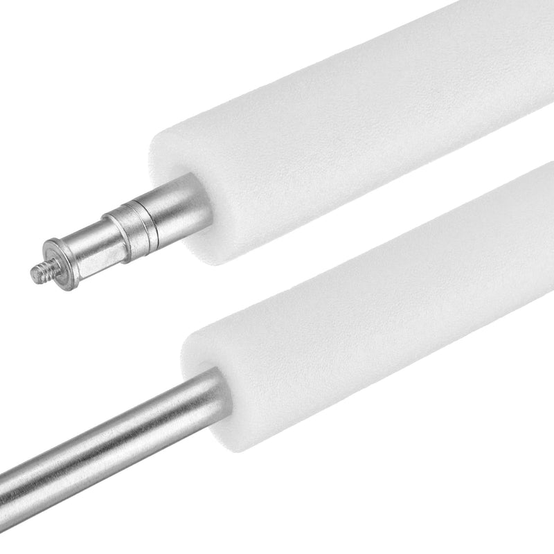 MECCANIXITY 2pcs Pipe Insulation Foam Tube Split Pipe Lagging 10mm(3/8 Inch) ID 22mm OD 3ft Freeze Protection for Copper Pipe, White 2
