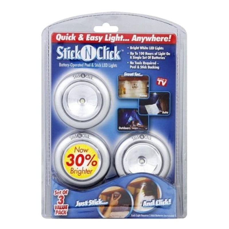 Ontel SCN-MC12 Stick N Click Set of 3 LED Lights