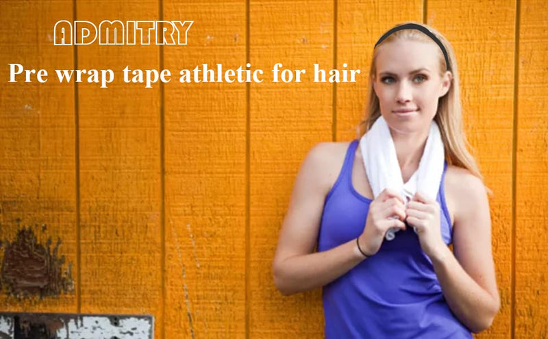 Pre Wrap Tape Athletic,3 Rolls X 22 Yards Black Prewrap Headbands for Hair,Foam Underwrap Sports Wrap 3 Rolls X 22 Yards Pre Wrap Black