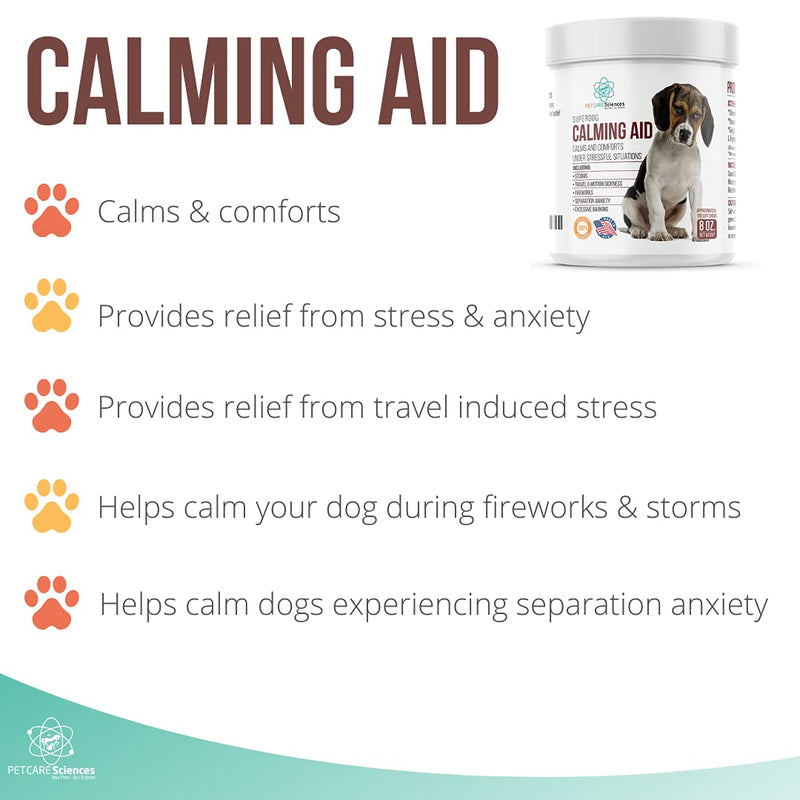Calming Chews for Dogs or to Calm Puppy - Natural Dog Anxiety Relief - Anti Car Motion Sickness for Dog Calming Treats - Made in The USA - 100 Tasty Turkey Flavor Chews