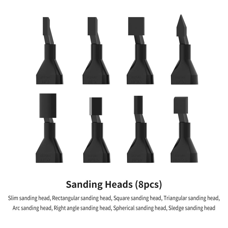 Reciprocating Sander,USB Quick Charging Sanding Pen With 8pcs Sanding Head,Self-Adhesive Sandpaper Pre-cut mesh 134pcs (ESA)