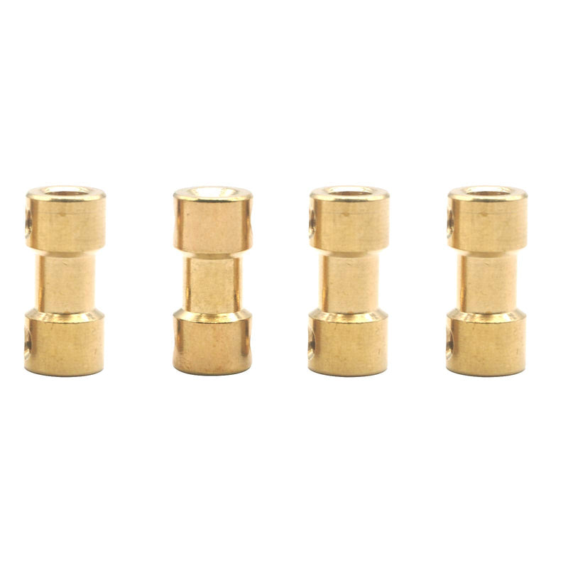6Pack Vgoohobby Brass Motor Shaft Coupling Coupler Connector Sleeve Joint Adapter for RC DIY Airplane Boat Robot (5mm to 5mm) 5mm to 5mm