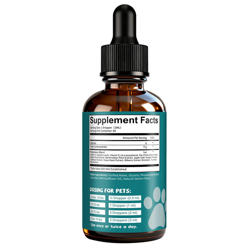 Yeast Infection Treatment for Dogs & Cats, Supports Healthy Itch, Inflammation, Irritation & Allergy Relief, Dog Ear Infection Treatment, Skin & Hair Care, Safe Natural & Effective Drops