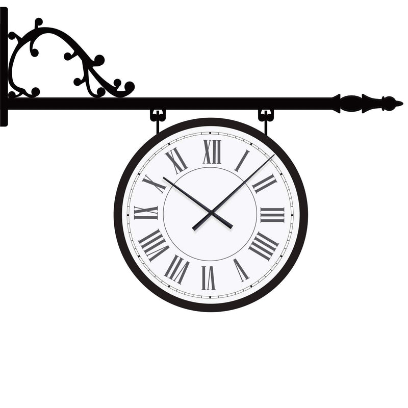Mudder High Torque Clock Movement with 2 Hands to Fit Dials up to 58.6 cm/ 23.1 Inches in Diameter (Shaft Length 23 mm/ 9/10 Inches, Black)