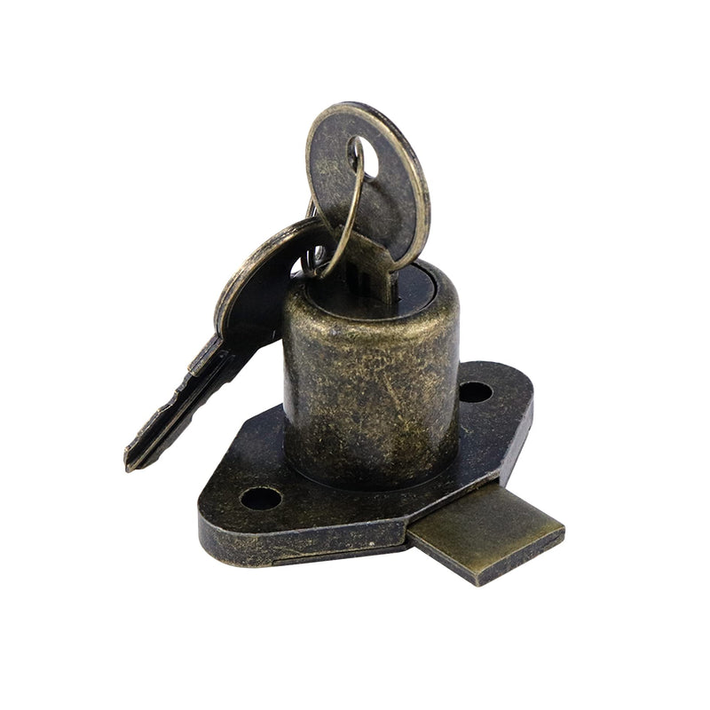 Desk Cabinet Lock,Antique Bronze Drawer Dreeser Cabinet Lock with Keys