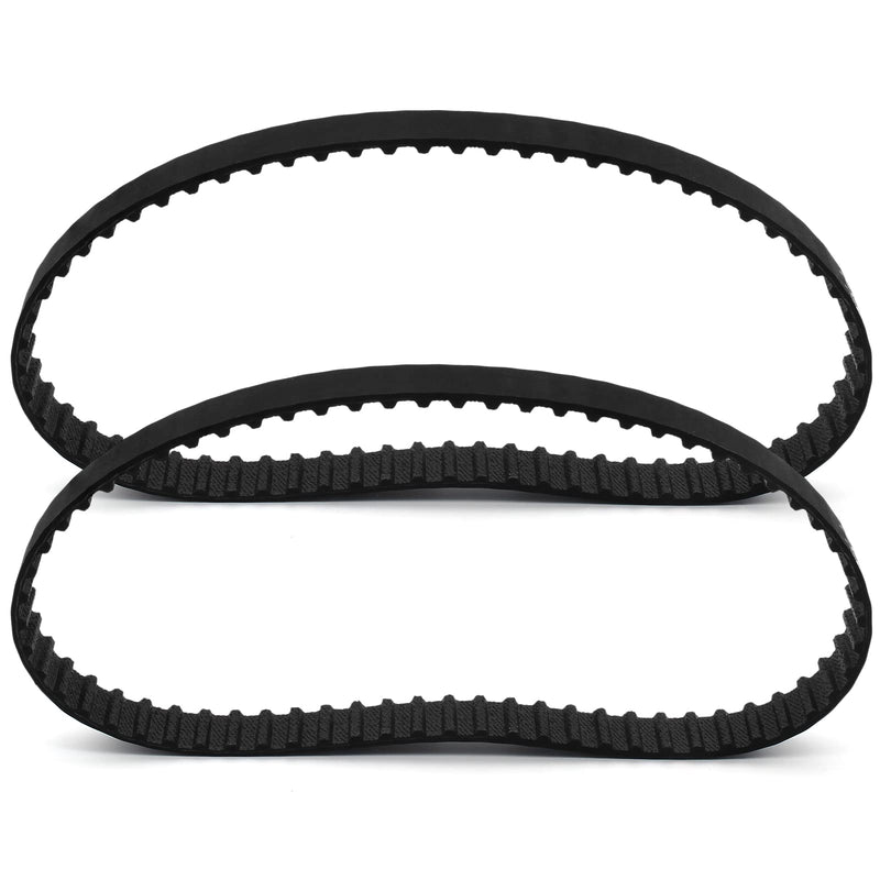 2pcs 130XL Timing Belt 65 Teeth Rubber Drive Belt 5mm Pitch 10mm Width Black Geared Belt (130XL037) 2
