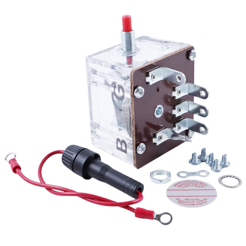 12V Magnetic Switch 25700287 518PH-12 Compatible with Murphy Switchgage for Bandit Chipper Marine Diesel Engine Heavy Duty Diesel Generator Engines and Distributor Ignition