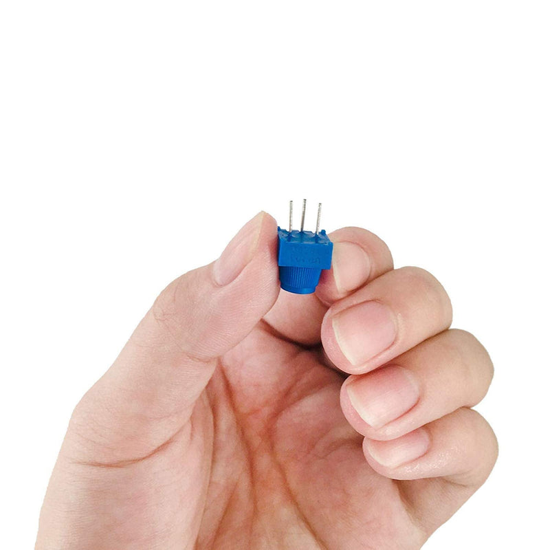 MCIGICM (10 Pcs) 10K Ohm Breadboard Trim Potentiometer kit with Knob for Arduino