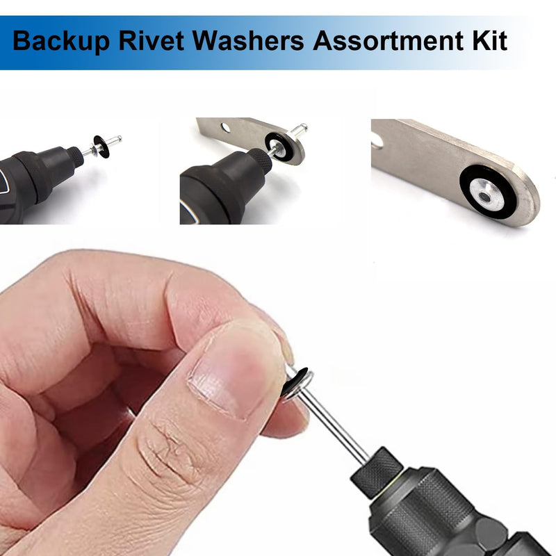 320Pcs Black Pop Rivet washers Assortment kit for Pop Rivets Diameter 1/8inch,5/32inch,3/16inch 304 Stainless Steel pop Rivet Washer Aluminum pop Rivet washers Blind Rivet Washer 1/8+5/32+3/16inch