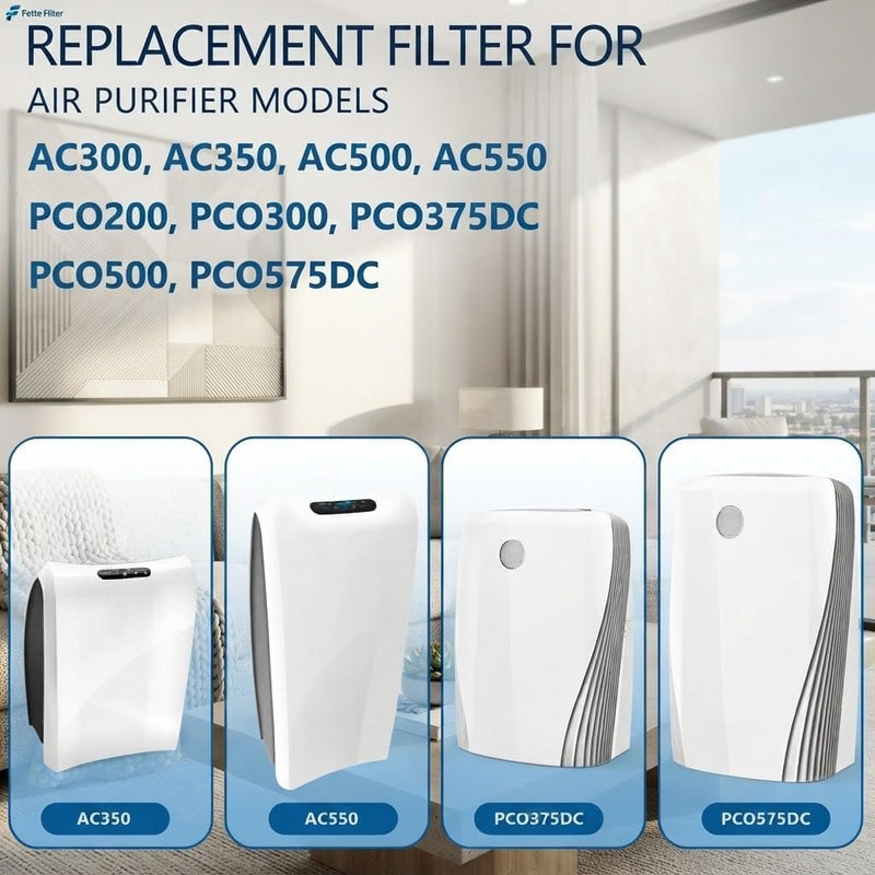 MD1-0022 H13 True Hepa Filter for Vornado Air Purifiers Part # MD1-0022 2 Hepa 4 Carbon
