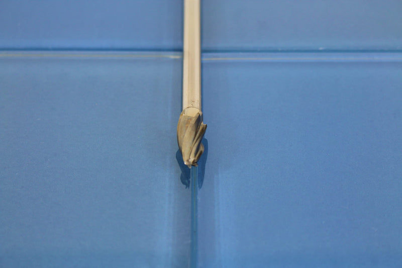 TEMO SF-3L6 NF Aluminum Cut Carbide Rotary Burr File, 3/8 Inch Head Roundtree, 1/4 Inch Diameter 6 Inch Long Shank 6" SF-3L6