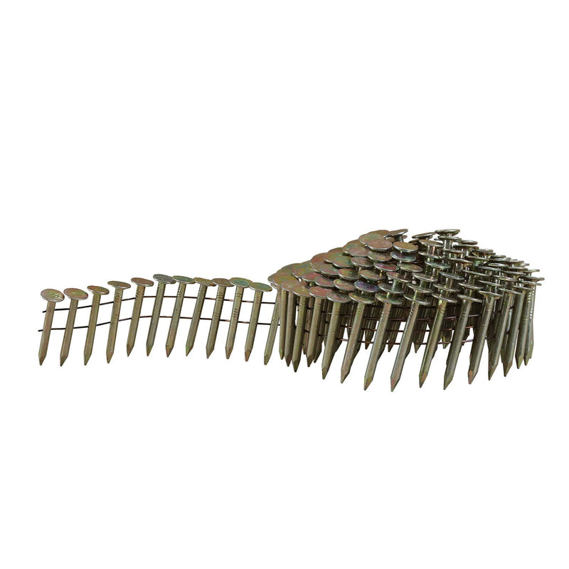 Freeman 15 Degree 1-1/4" x 0.120" Wire Collated Galvanized Coil Roofing Nails – 7,200 Count – Heavy-Duty 15 Degree Roofing Nails for Shingles, Siding & Sheathing