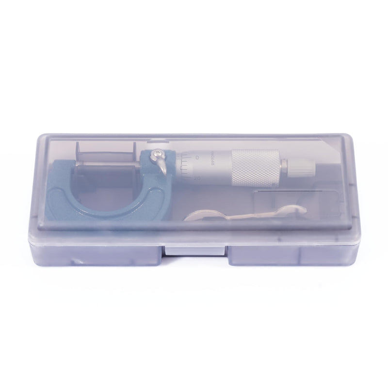 PEC Tools 0-1" Outside Micrometer | Industrial-Grade Precision, Hardened Steel, Ratchet Stop, Carbide-Tipped Measuring Faces, For Machining & Engineering 0-1“