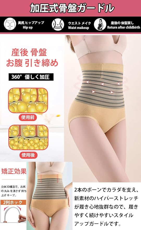 AOIIWER Women's Pelvic Girdle, High Waist Girdle, Corset, Soft, Comfortable, Breathable, Elastic, Durable - NewNest Australia