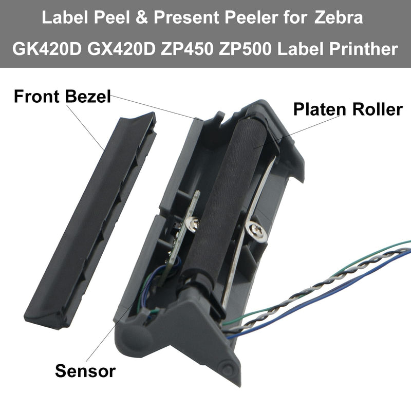 Label Present Peeler for Zebra GK420D GX420D ZP450 ZP500 Thermal Label Barcode Printer Dispenser - Quick Access Labels,P/N:105934-026