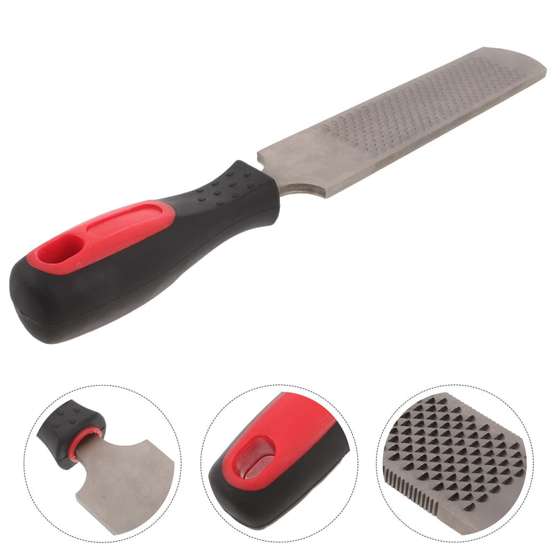 13 Inch Hoof Rasp File Double Sided Coarse Fine Farrier Tool for Horse Goat Cow Donkey Hoof Trimming with Non Slip Handle for Livestock Maintenance