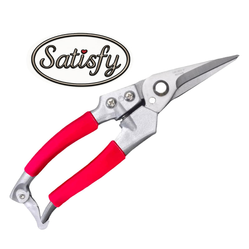 Goat Hoof Trimmers and Farrier Shears – Versatile Hoof, Wire, and Pipe Cutting Tool for Livestock – (Silver-Red 1pack)