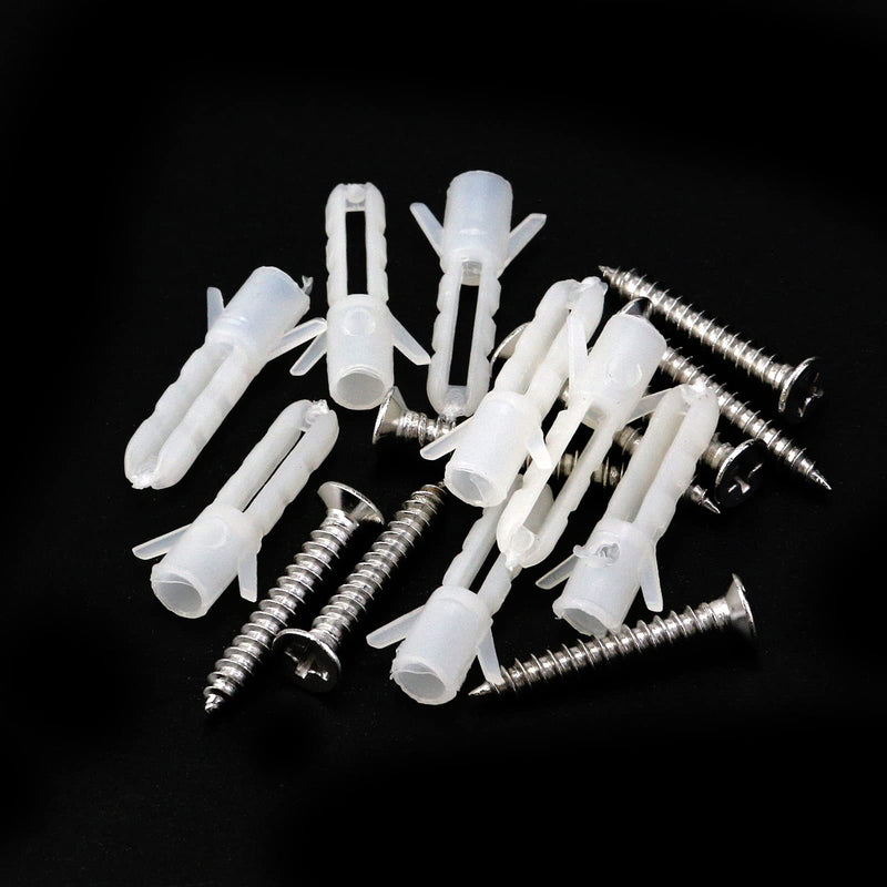 Antrader 8Pcs Clear Standoffs, 1/2" x 1/2" Acrylic Standoff Screws, Wall Sign Standoff Mounting Hardware,Advertising Glass Standoff Nail 1/2" x 1/2" (13 x 13mm)
