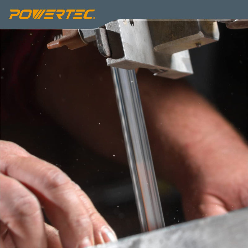 POWERTEC 70-1/2 Inch Bandsaw Blades, 1/2" x 3 TPI Band Saw Blades for Sears Craftsman 21400 and Rikon 10-305, 10-3061 10" Band Saw for Woodworking, 2 Pack (13186-P2) 70.5 inch x 1/2" x 3 TPI (2PCs)