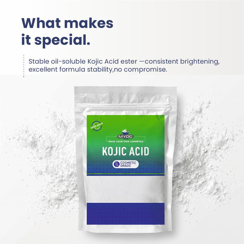 Kojic Acid Dipalmitate Powder – Cosmetic Grade – 30 g / 1.05 oz (Pack of 2) - Oil-Soluble Active for Skincare and DIY Cosmetic Formulations