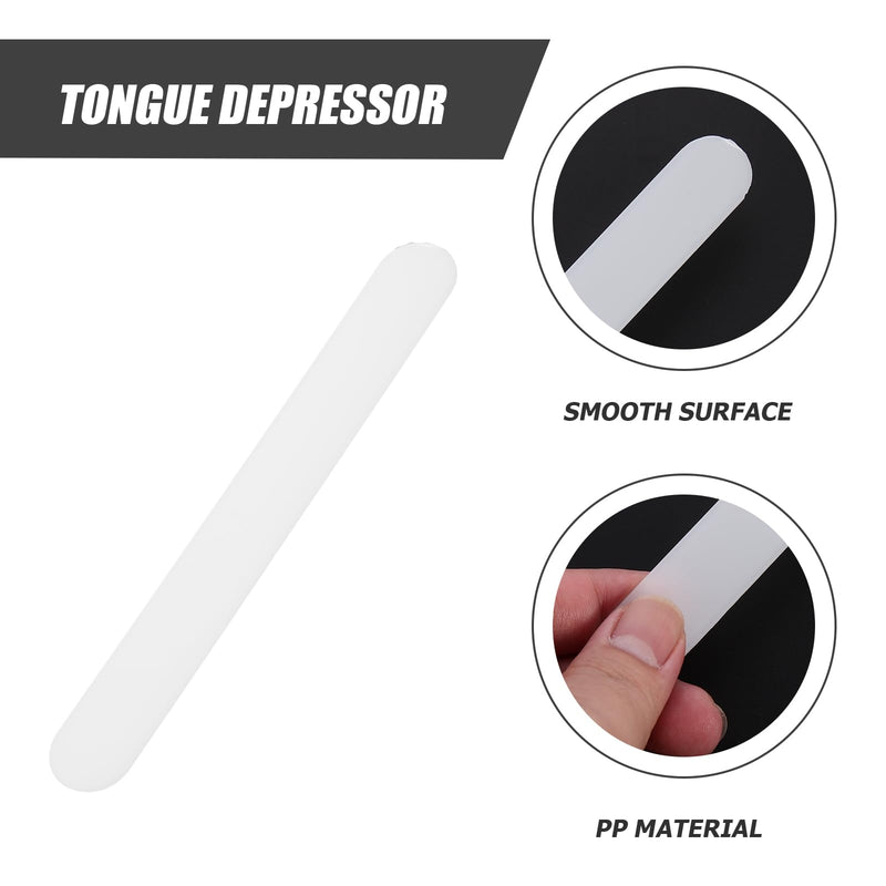 ibasenice 25pcs Spatula Plastic Depressors Bulk Clinic Depressors Stirring Stick Stir Sticks Pp Stirring Rod Glue Sticks Wood Disposable White