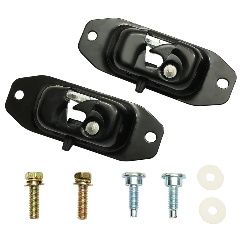 Gledewen Tailgate Latch Kit, Compatible with 2007-2018 Chevy Silverado & GMC Sierra 1500 2500 3500 HD, Rear Left Driver & Right Passenger Liftgate Key Latch, with Tail Gate Striker Bolts 2pcs Tailgate Latch Kit