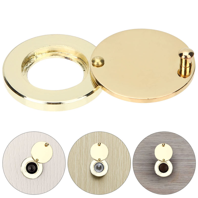 Apartment Door Security Peephole Cover for Inside Apartment Door Peep Hole Covers Viewer Cover Copper Viewer Peephole Plate