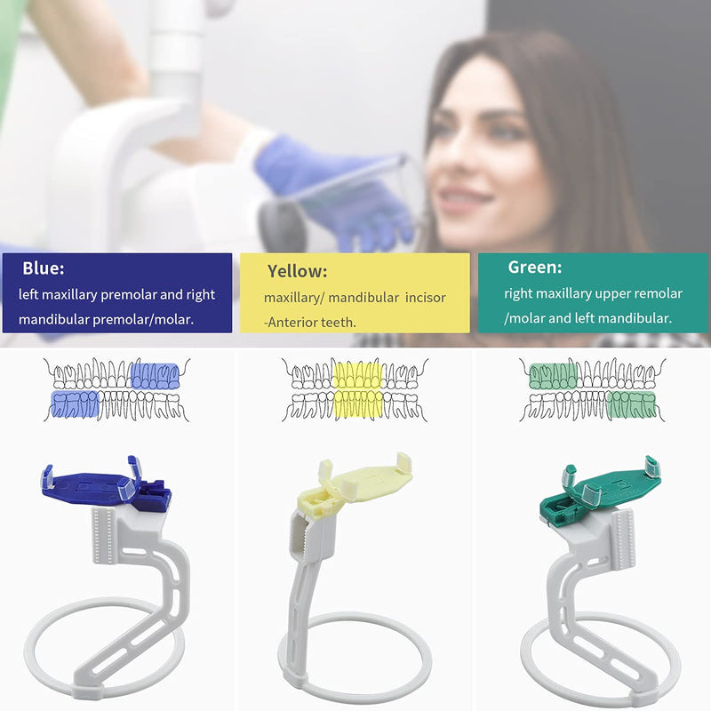 ANNWAH 3PCS/Set Simple Digital Sensor Positioner Holder, Simple Dental X-Ray Sensor Holder, Help Dentists Take Dental X-Rays(Only for Digital Sensor，Not for X-ray Film)