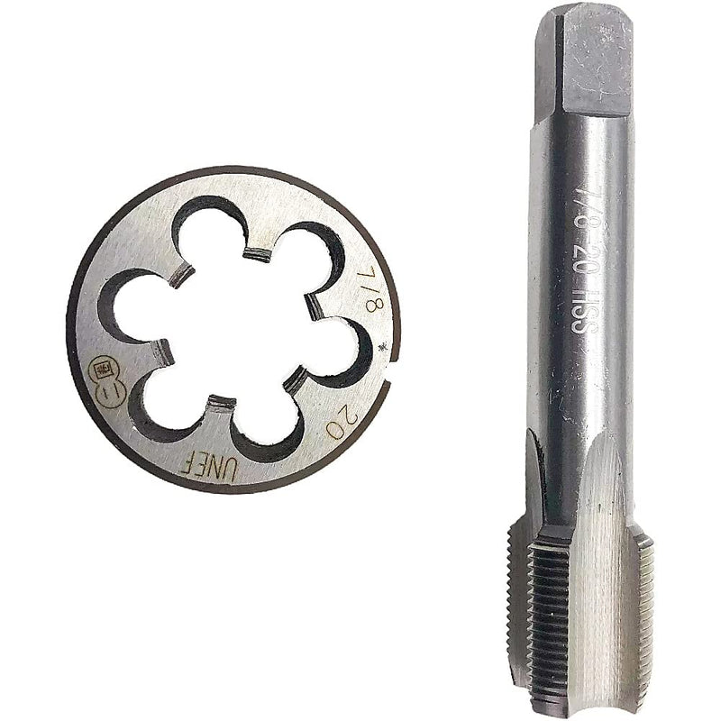 7/8X20 Tap Die Set RH Right Hand Tool 7/8-20 Metric 7/8 x 20 Round 7/8-20 | Straight Fluted Machine Threading