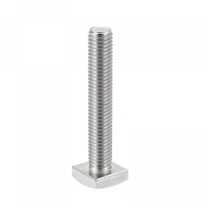 uxcell Square Head Bolt, M10x60mm Fully Thread 304 Stainless Steel Grade C Square Machine Screw