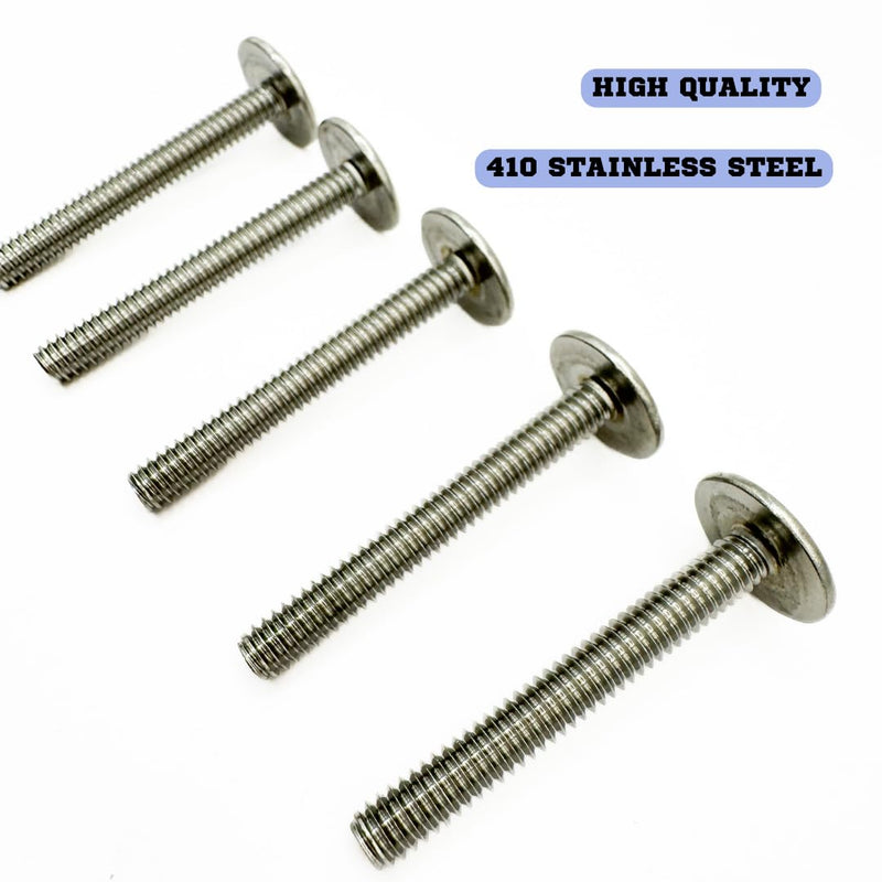 Combo Sidewalk Bolts, 304 Stainless Steel, Hurricane Hardware, 1/4" X 1-1/2", 25-Pack 1/4" X 1-1/2"