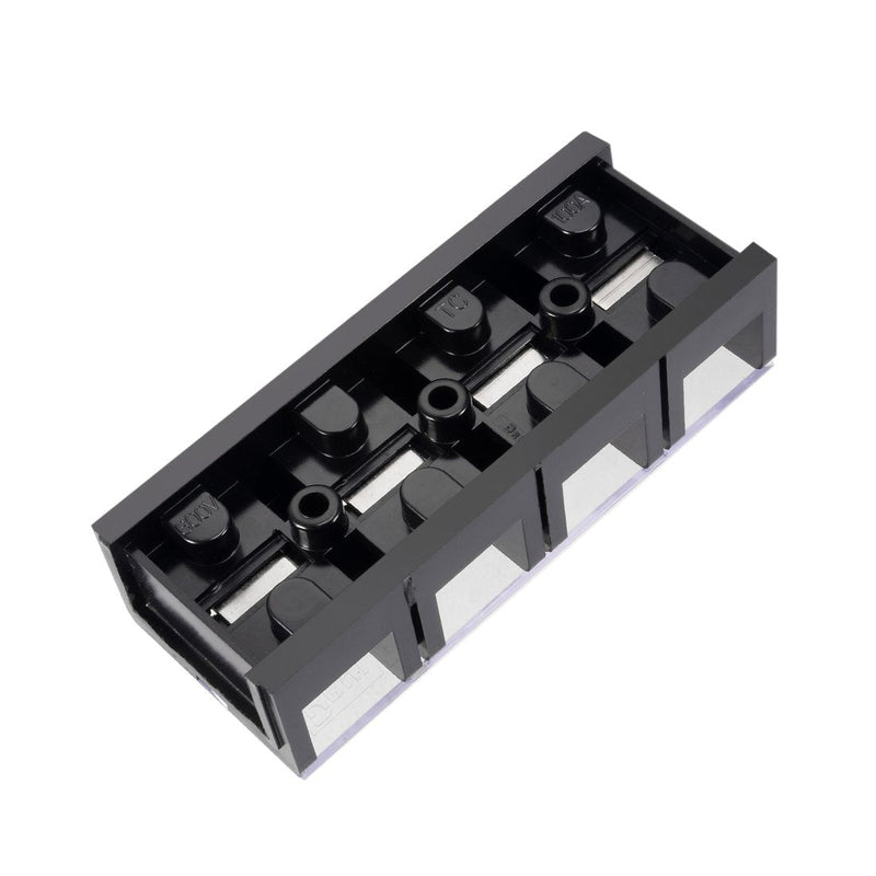 uxcell Dual Rows 4 Positions 600V 100A Wire Barrier Block Terminal Strip