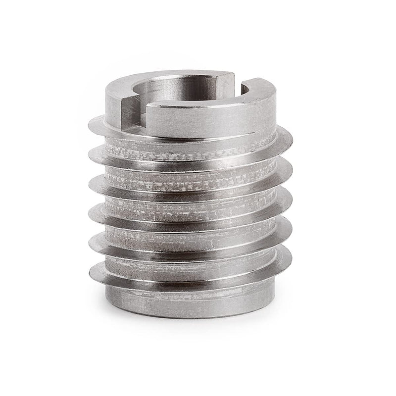 E-Z LOK M10-1.5 x 0.625" Stainless Steel Threaded Inserts for Wood, 5-Piece Kit with Drill & Installation Tool