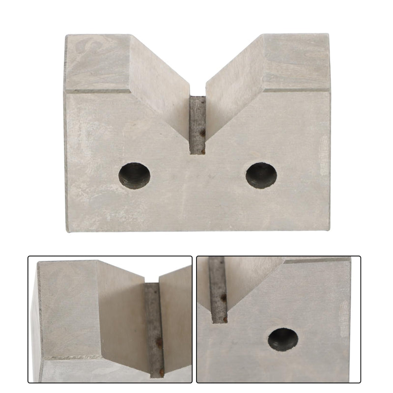 findmall Cast Iron V-Block Set - 2" x 1-1/4" x 3/4" Matched Pair - Machinist Grade Tooling for Milling, Inspection and Layout