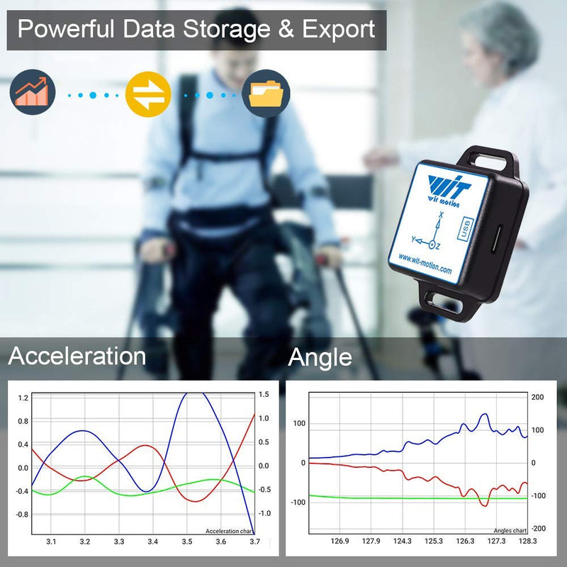 [Bluetooth Accelerometer+Inclinometer] BWT901CL MPU9250 High-Precision 9-Axis Gyroscope+Angle(XY 0.05° Accuracy)+Magnetometer with Kalman Filter, 200Hz High-Stability 3-axis IMU Sensor for Arduino