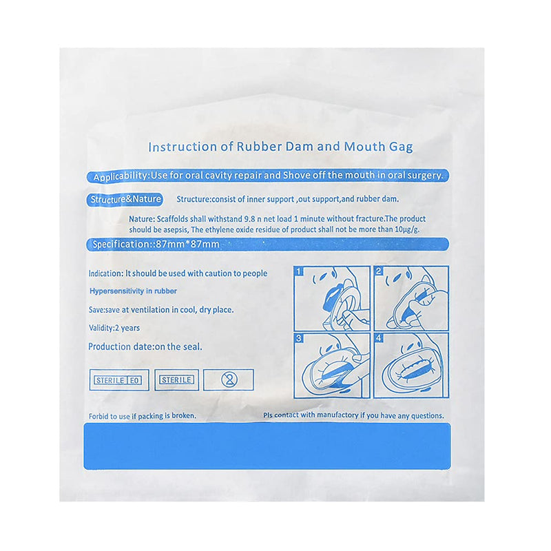 10 pcs Rubber Dam Mouth Opener Dental Disposable Oral Cheek Lip Retractor for Surgery Expander Retractor