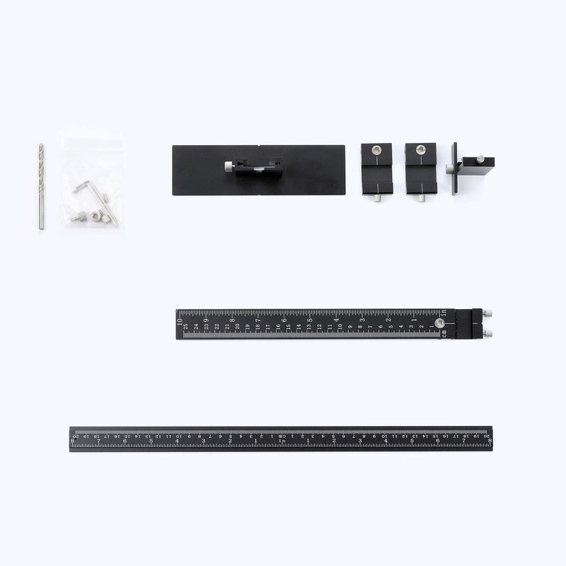 Cabinet Hardware Jig for Handles, Adjustable Template with Convenient and Precise Installation for Door and Drawer Knobs,Pulls,Tool Accessories Jig of Aluminum Alloy Alloy Steel A-Normal