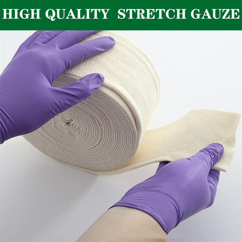 Tubular Bandage, Reusable Elastic Bandage Sleeve, Arm Stockinette Tubing, Compression Bandage Roll for Tissue Support Size E, 3.5" x 11 yd