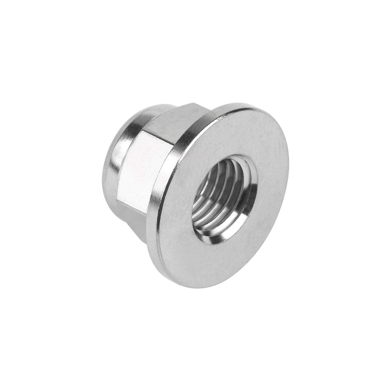 Titanium M6 M8 M10 M12 M14 Nuts Flange Nylon Lock Nut Pack of 6 (M10 Pitch 1.5mm) M10 Pitch 1.5mm