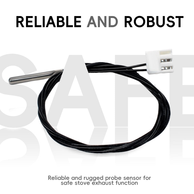 SRV7000-669 Exhaust Probe Replacement Exhaust Probe for Quadrafire, Pleasant Hearth, Pelpro Models PP130, PP150, PP60, PP70, PPC90, TSC90, PH35PS, PH50CABPS, PH50PS, PHC90